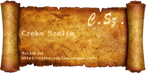 Czeke Szelim névjegykártya